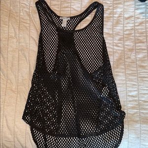 mesh workout tank